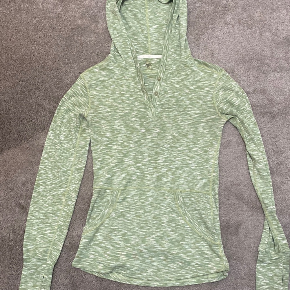 Womens Longsleeve hooded Shirt Size Small